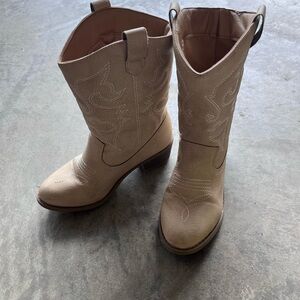 Girls Tan Western Boots